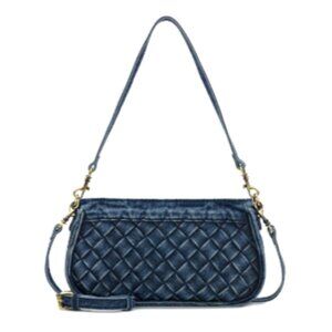 NWT Patricia Nash Nova  Washed Woven Blue Denim Crossbody Shoulder Bag MSRP $169